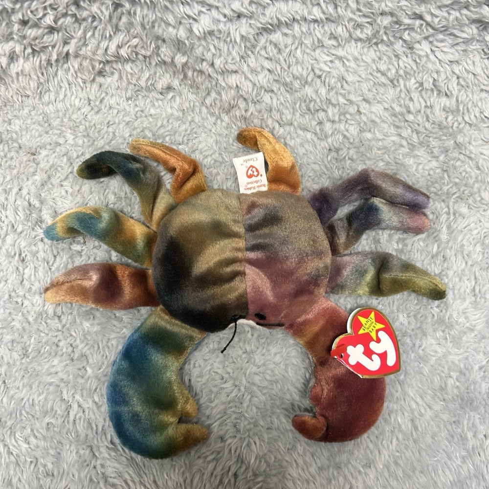 Claude The Crab Ty Beanie Babies Collection 1996 Retired Vintage Plush New